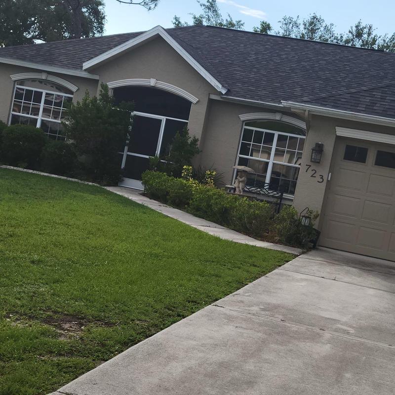 Architectural shingle roof on residential home, Fort Myers FL