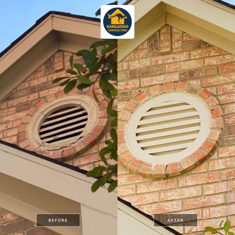 Faux gable vent aluminum replacement McKinney TX