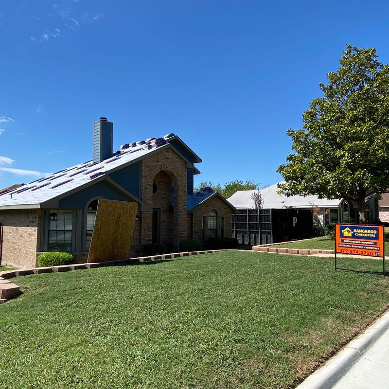 GAF Timberline HDZ roof with new gutters and siding