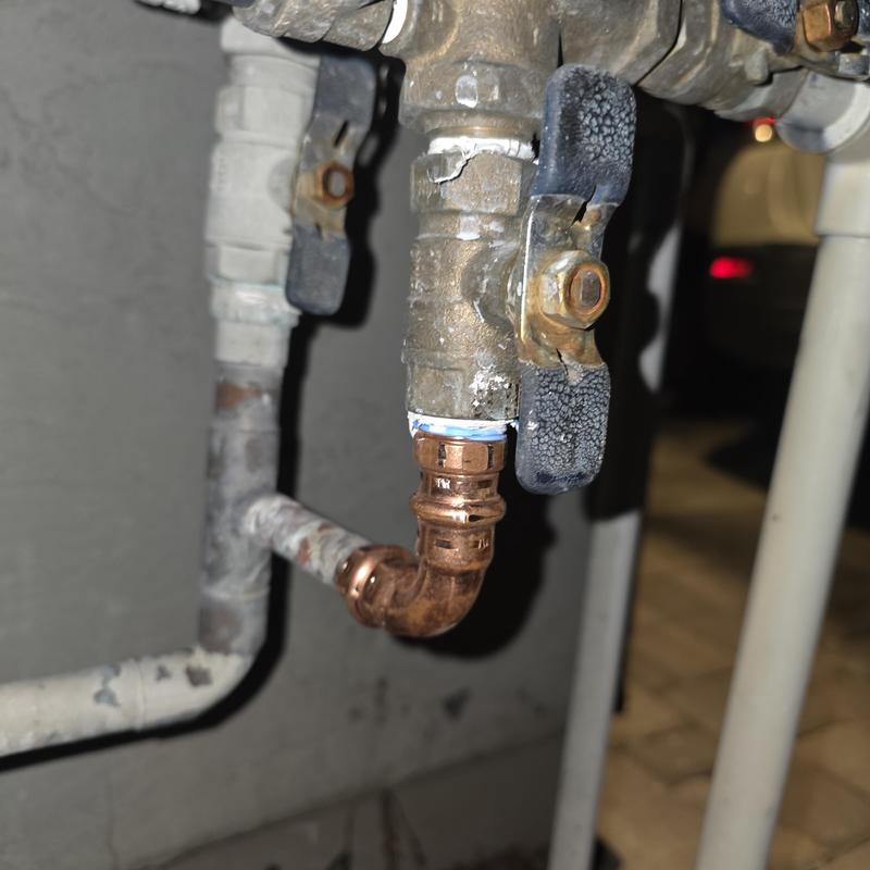 Pressure vacuum breaker copper fittings replacement