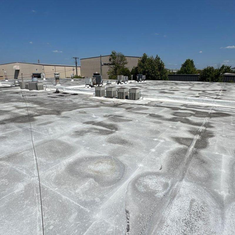 Commercial roof hail damage and wear inspection