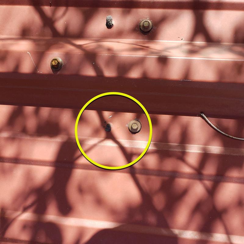 Metal roof screws and pipe penetration damage Metal roof screws and pipe penetration damage