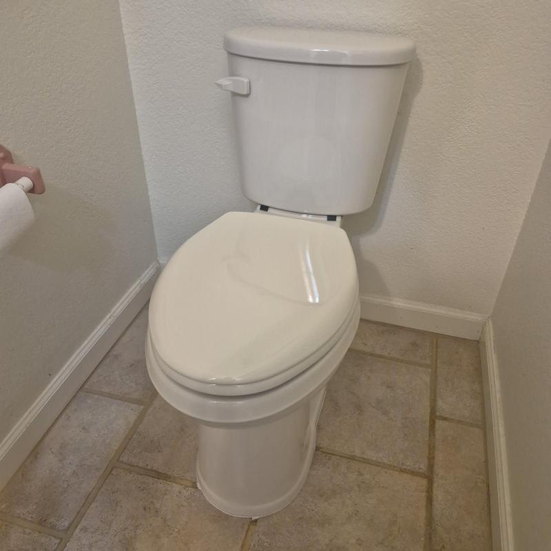Gerber Banner ADA elongated toilet with flange repair Gerber Banner ADA elongated toilet with flange repair