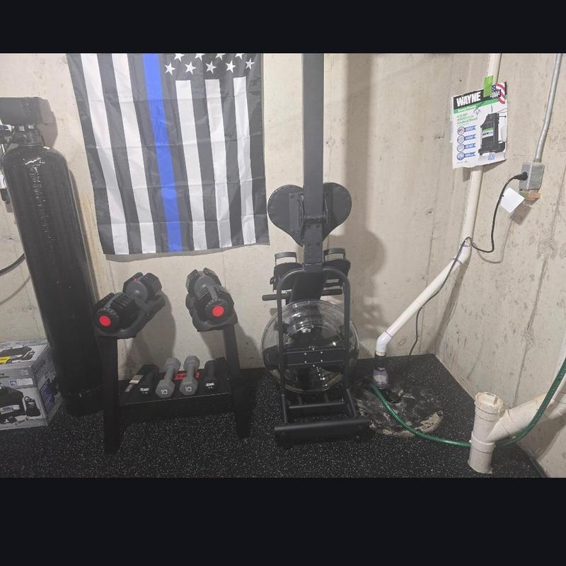 Sump pump system with battery backup estimates in basement