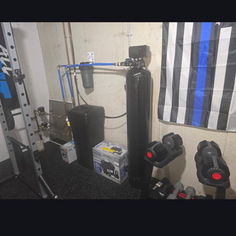 Water filtration system installation estimate with equipment