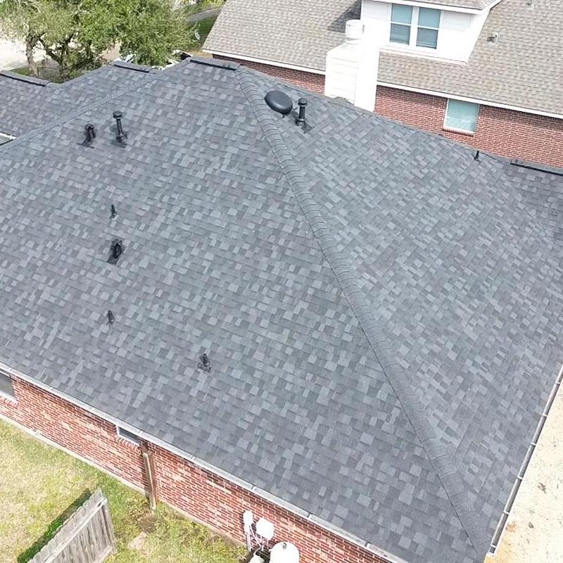 Owens Corning Onyx Black shingle roof replacement, Baytown TX