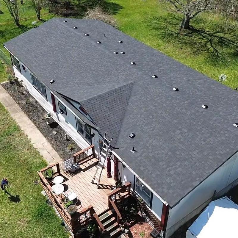 Owens Corning Onyx Black roof shingles installation
