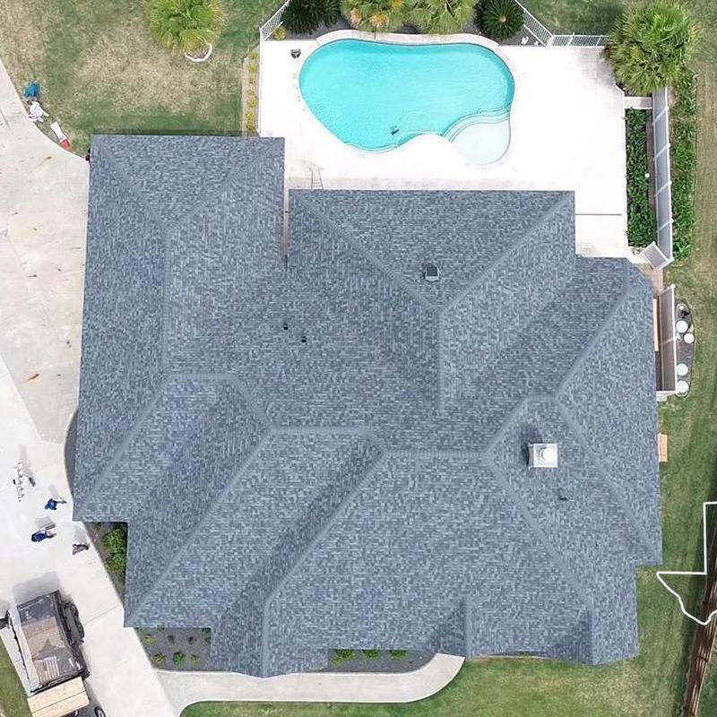 Owens Corning Duration Estate Grey roof replacement aerial