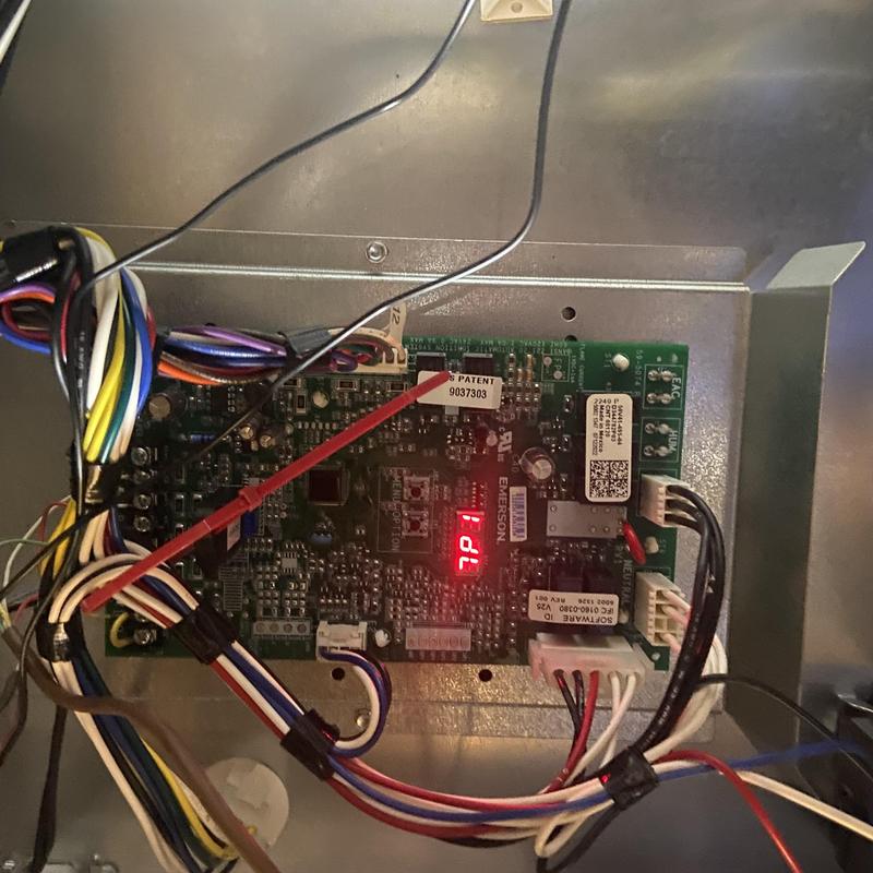 Heater control board with loose wiring connections