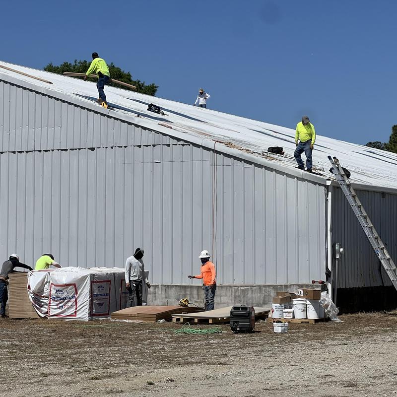 Versico 60 mil TPO roof retrofit installation