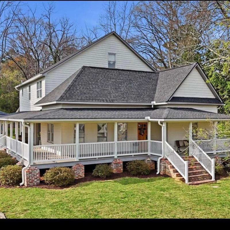 Asphalt shingle roof replacement on residential home