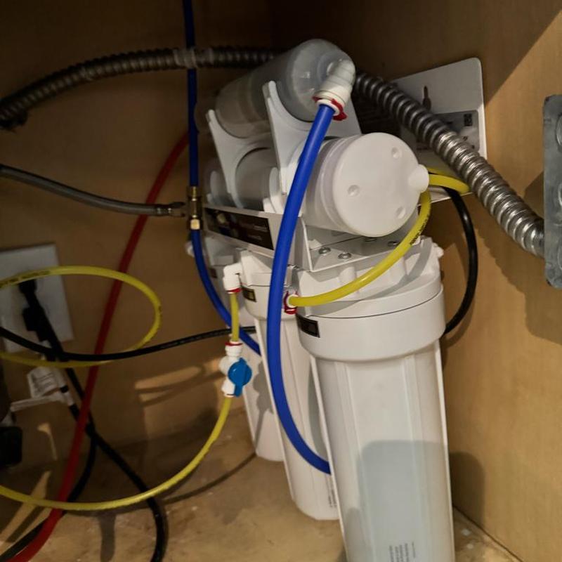 Green Reverse Osmosis system with Alkalizer installation