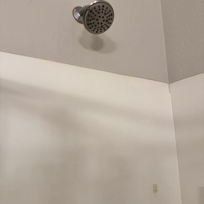 Shower head with Moen Posi-temp cartridge installed