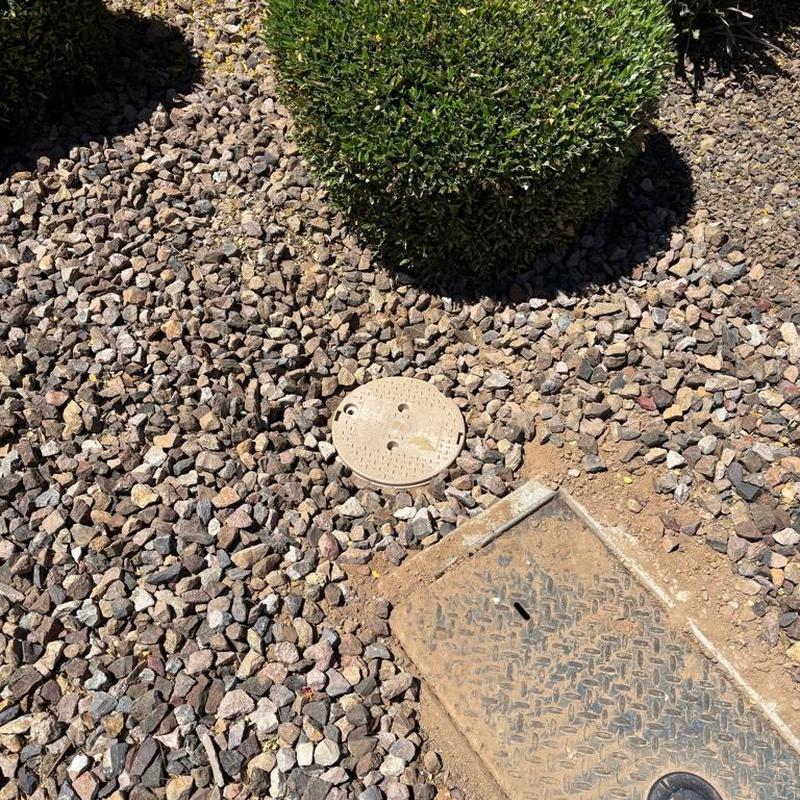 Pressure reducing valve and main water box installation outdoors