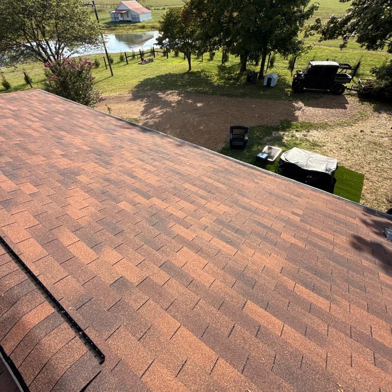 Asphalt shingle roof with hail damage inspection in Tennessee