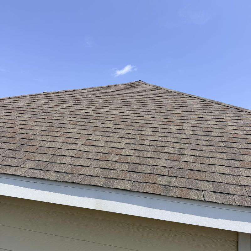 Asphalt shingle roof inspection for hail and wind damage