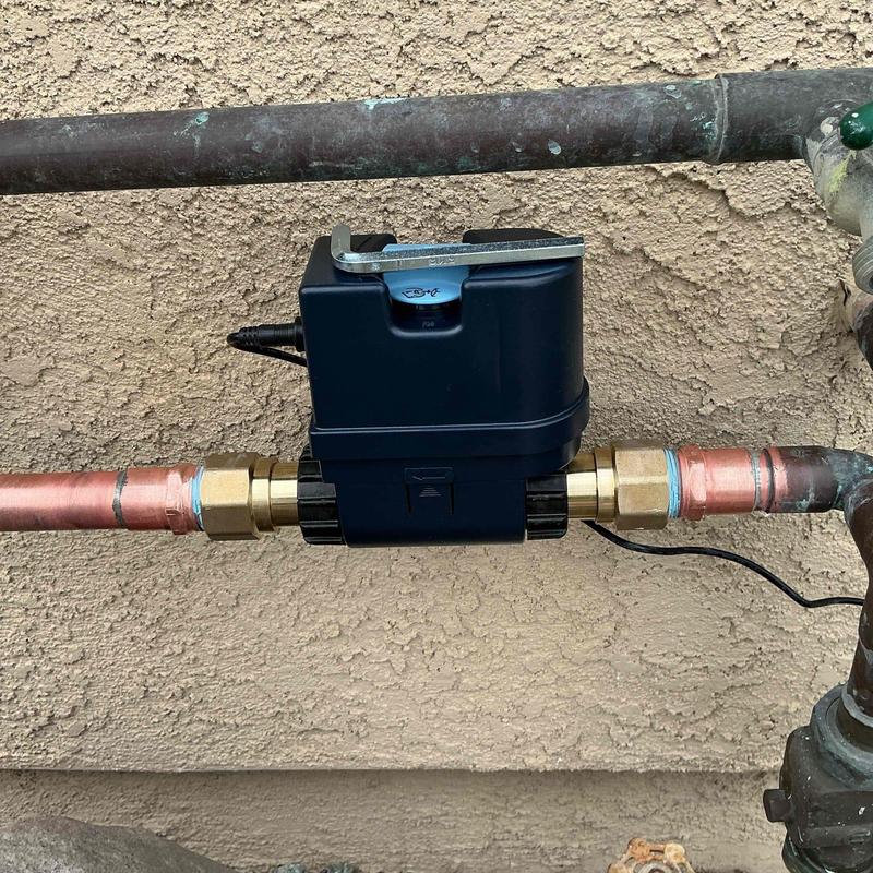 Moen Flo automatic shutoff valve on copper pipe