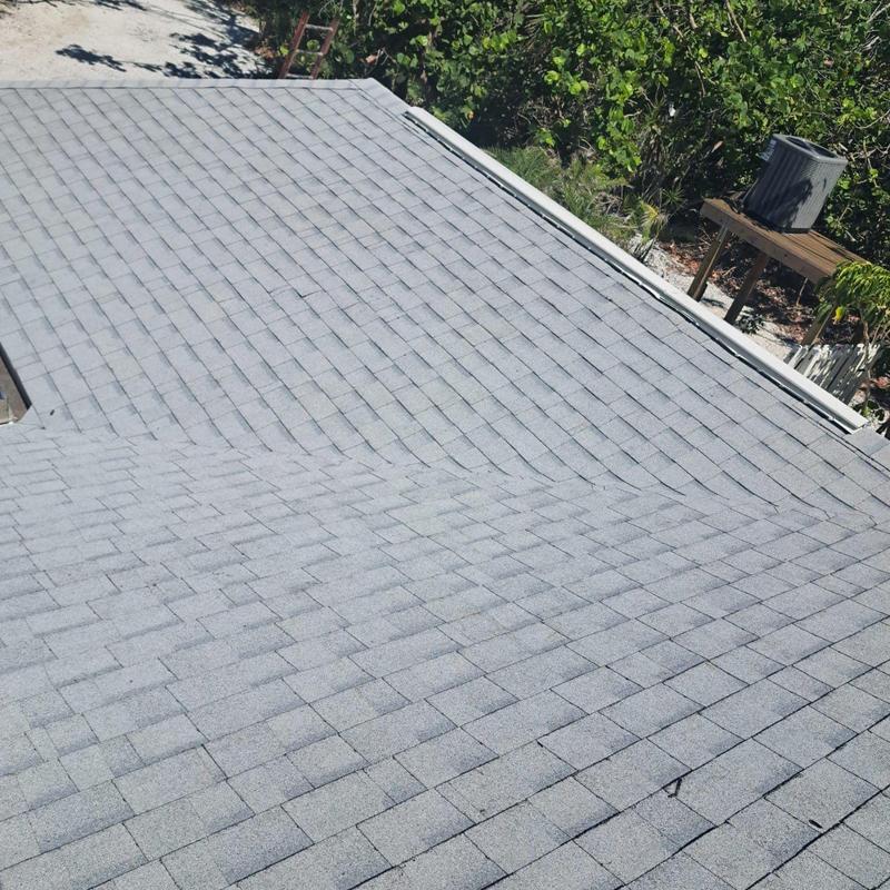 Architectural shingle roof with new underlayment in Captiva