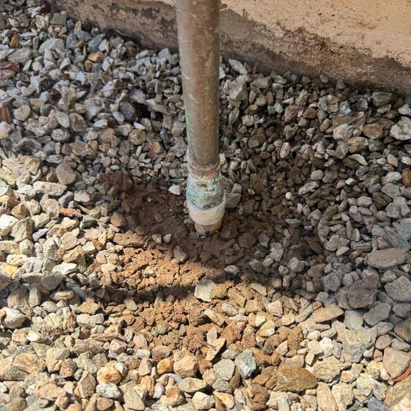 Copper to PVC pipe connection with new fitting replacement