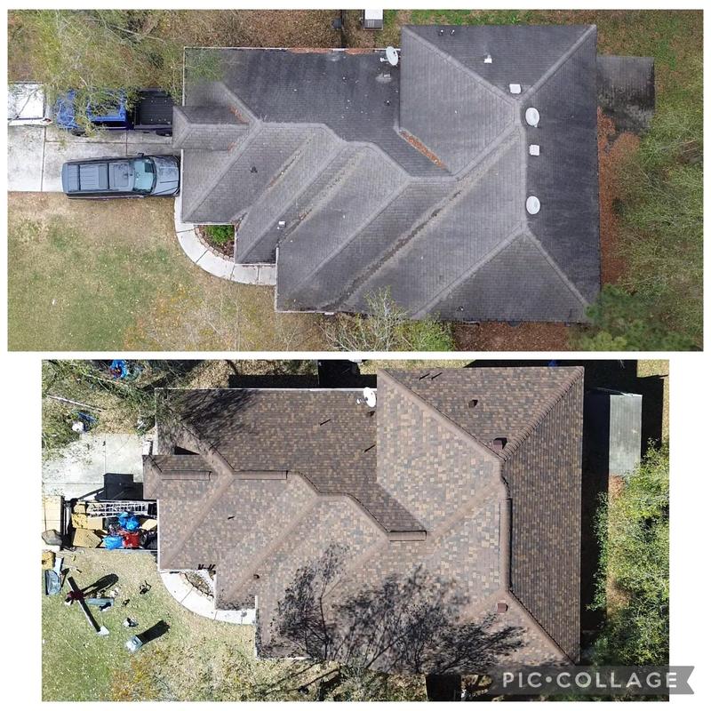 Owens Corning Duration roof before and after Baytown