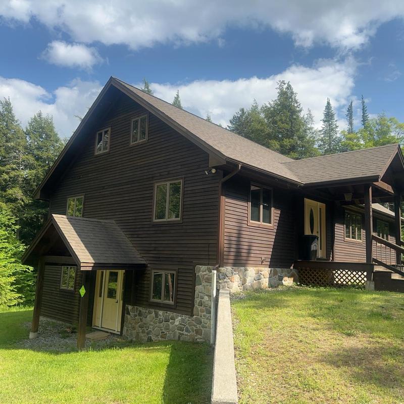 Architectural shingle roof on mountain home, Jericho VT
