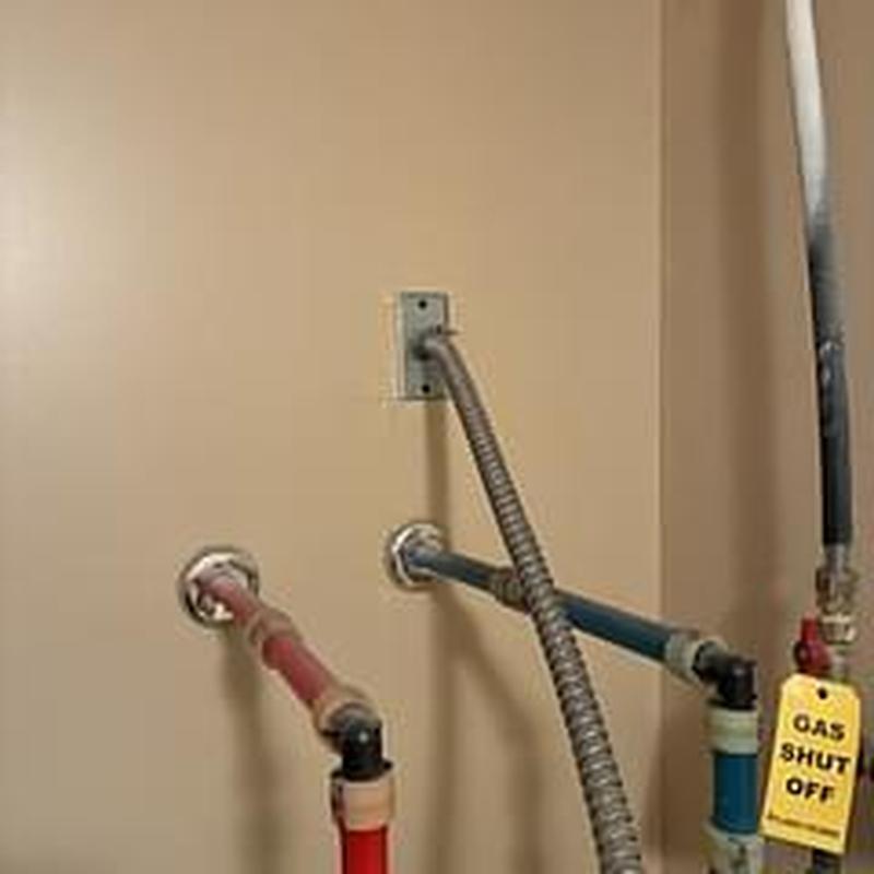 Navien tankless water heater gas and water lines