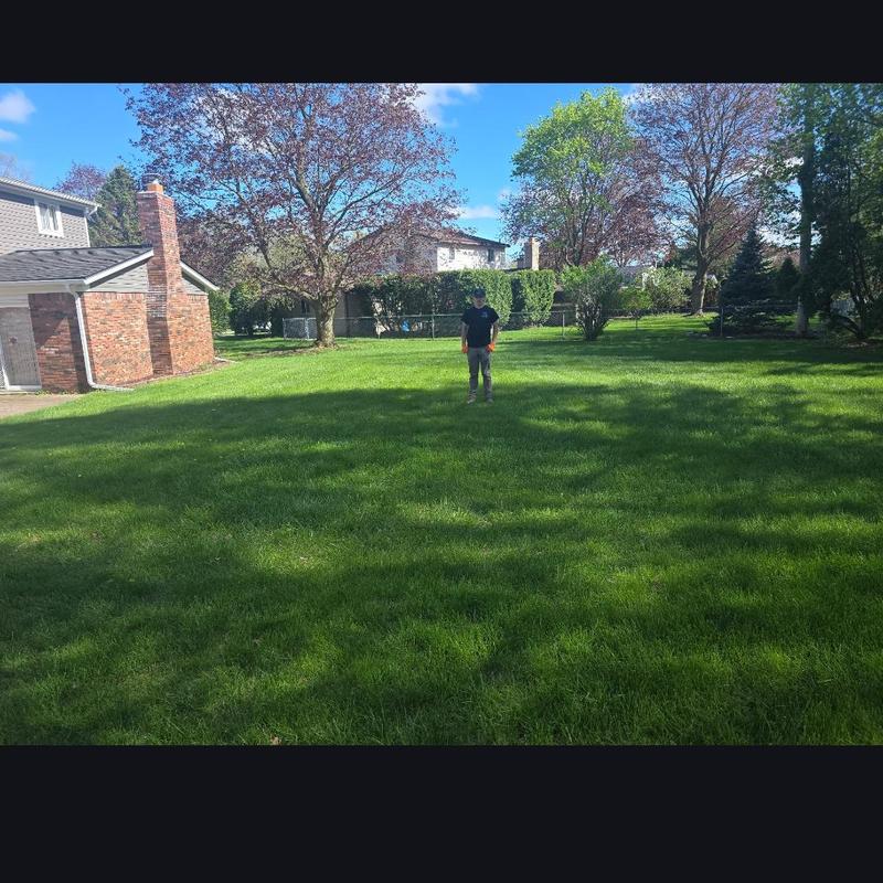 Sewer line inspection at residential yard, Waterford Twp