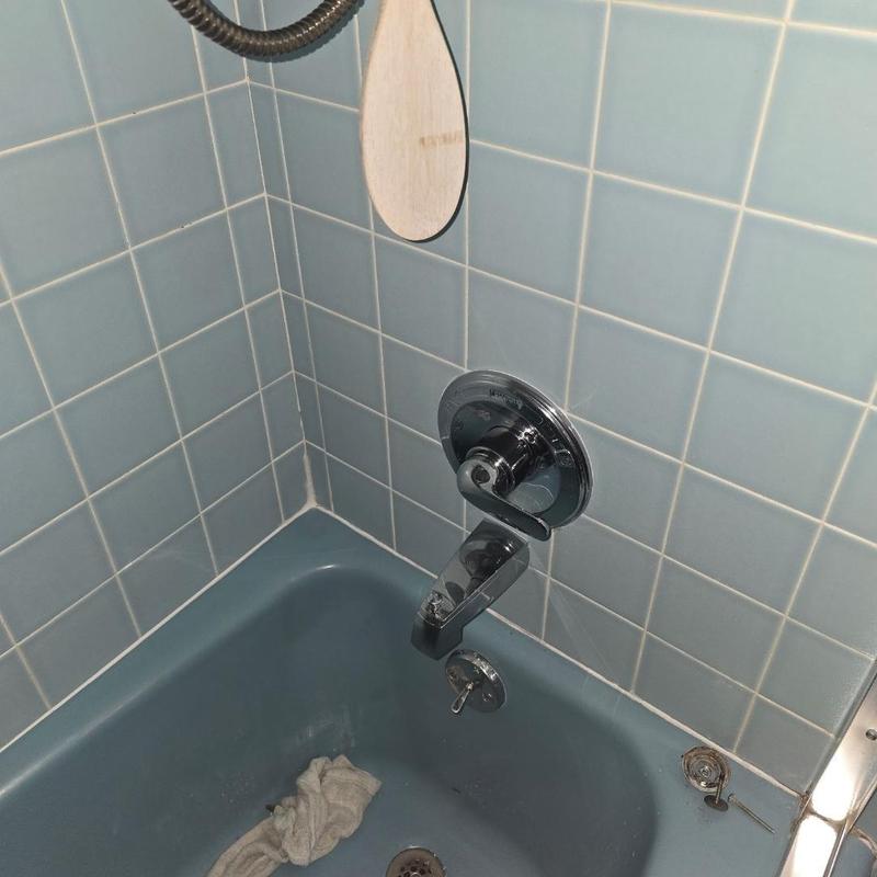 Delta Monitor tub and shower valve installation with caulk
