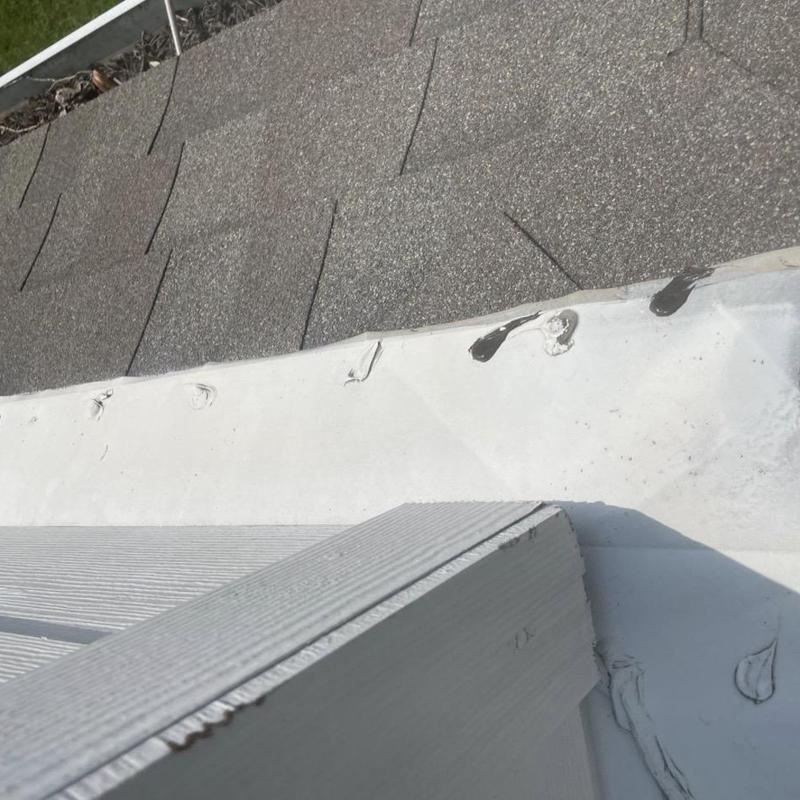 Wall flashing and shingle roof transition sealing in Pearland