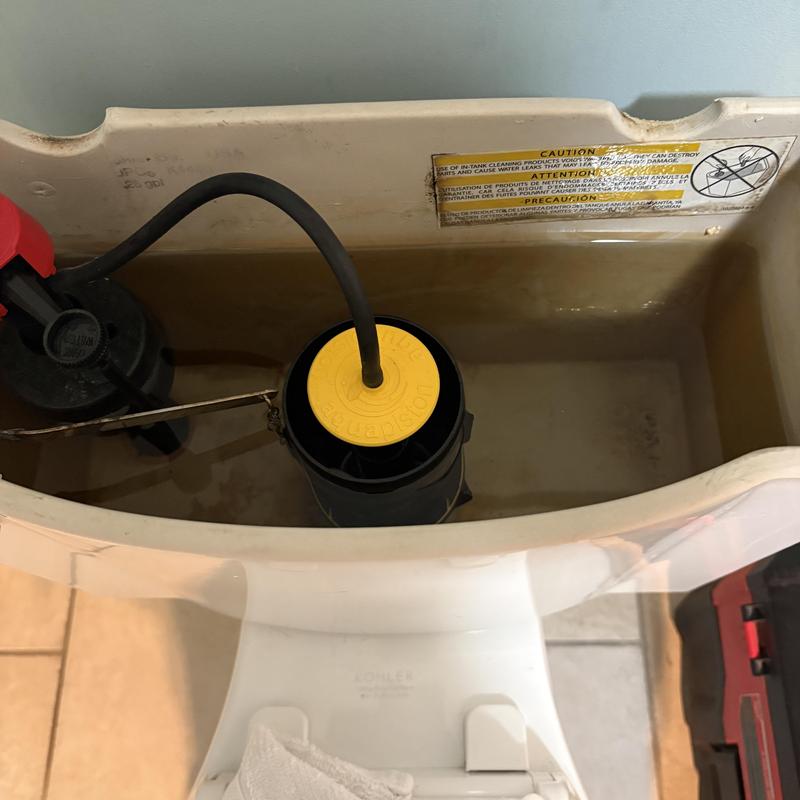 Kohler toilet aqua piston inside tank with refill valve