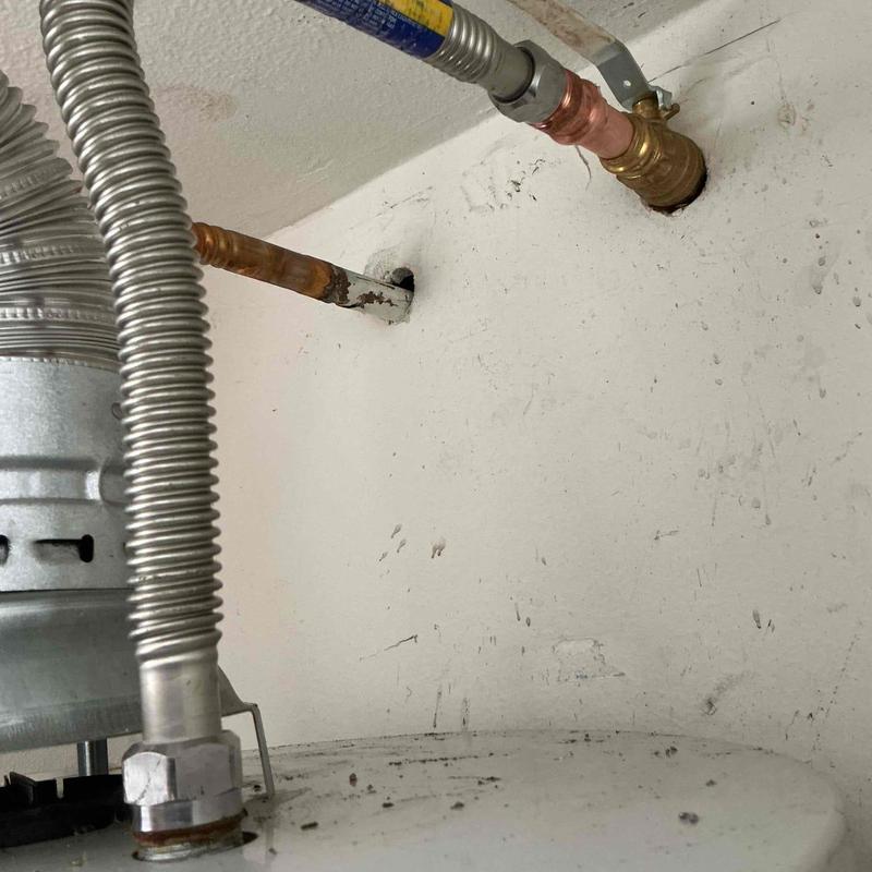 Cold water shut-off valve and supply line installation