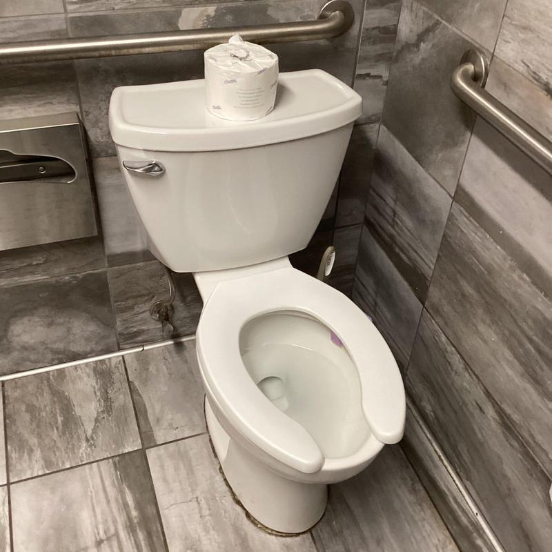 American Standard ADA height toilet with open front seat