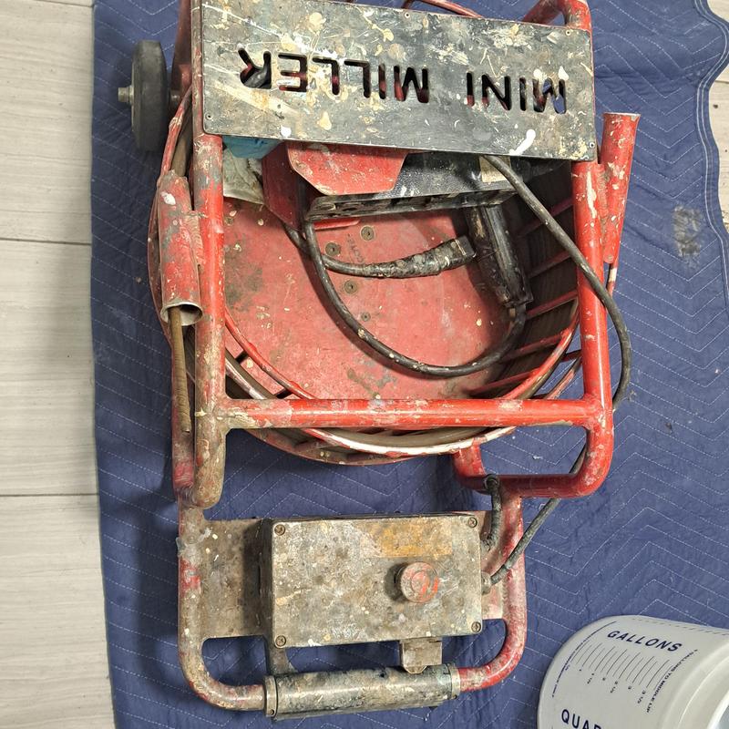 Mini Miller drain cleaning machine with cable coil