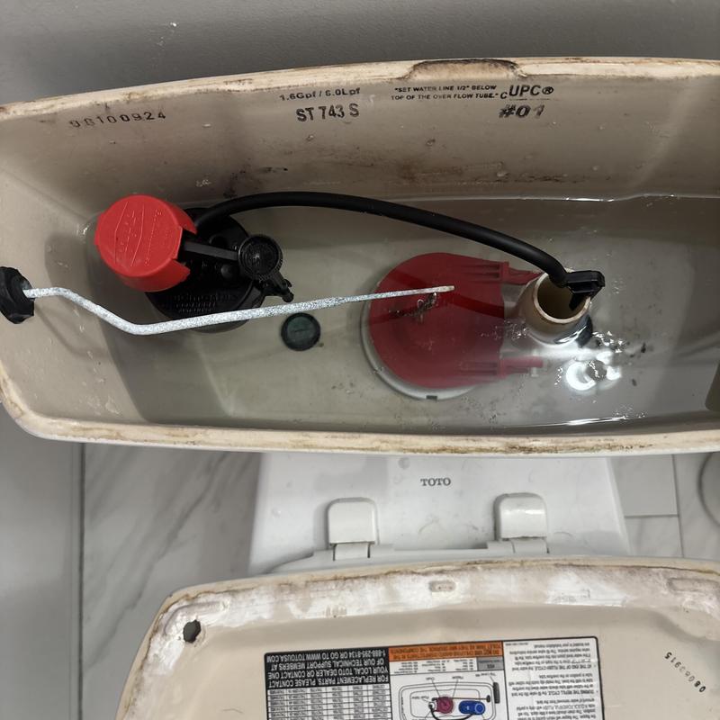 Toto Drake toilet tank with rebuild components Toto Drake toilet tank with rebuild components