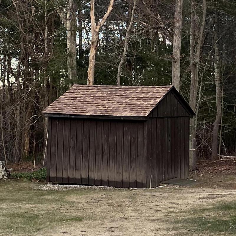 CertainTeed Landmark Pro roof on shed exterior