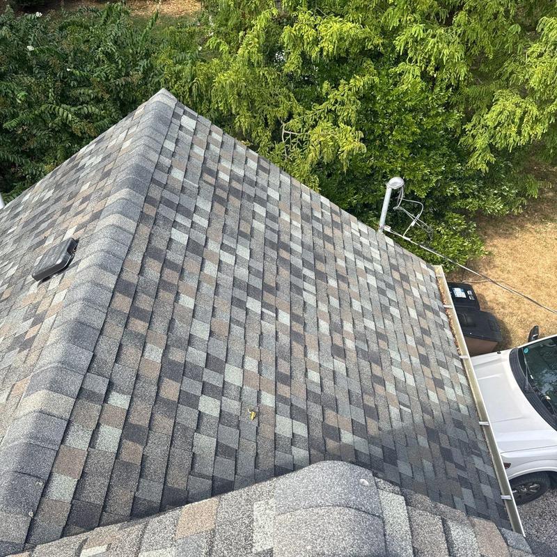 Asphalt shingle roof with minimal visible hail damage