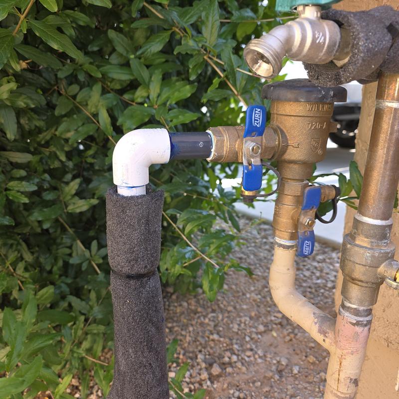 Pressure vacuum breaker with Schedule 80 nipple replacement