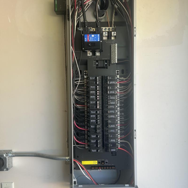 EcoFlow smart electrical panel installation in Meridian