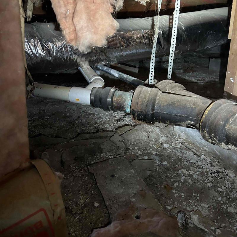 Mainline and crawl space plumbing piping in need of update