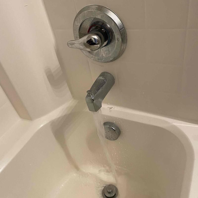 Moen shower valve with running water flow