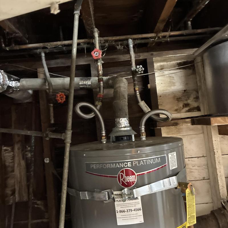 Rheem Performance Platinum water heater gas valve and sensor Rheem Performance Platinum water heater gas valve and sensor