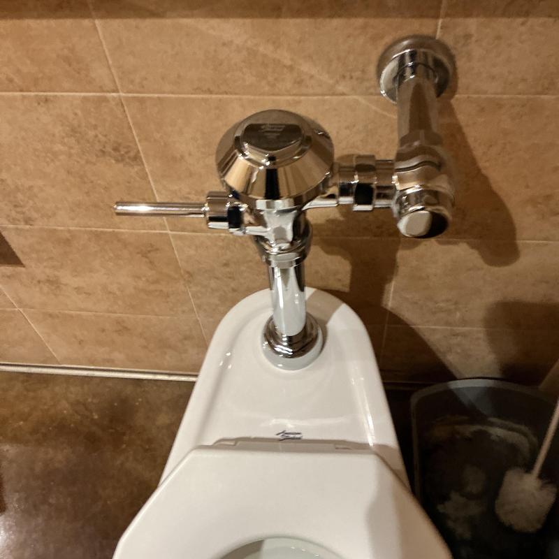 Toilet flush valve with American Standard chrome handle Toilet flush valve with American Standard chrome handle