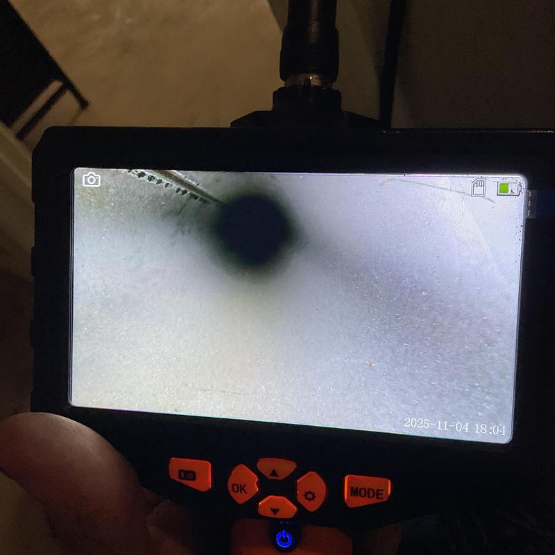 Furnace heat exchanger inspection endoscope view