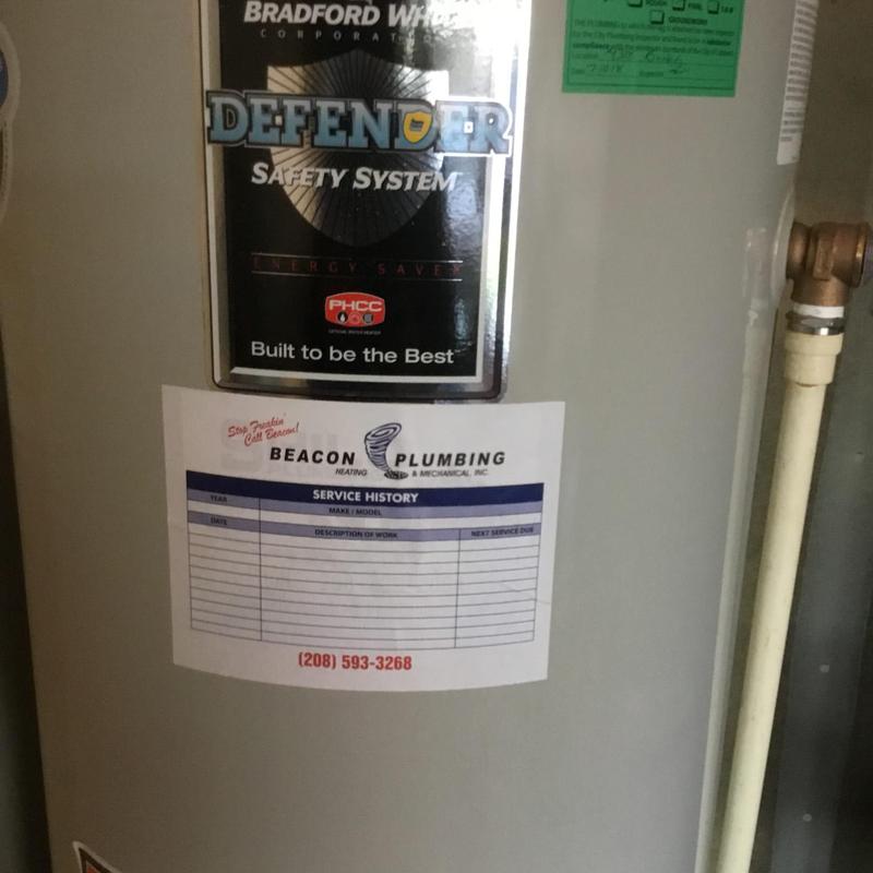 Water heater expansion tank and supply pipe repair