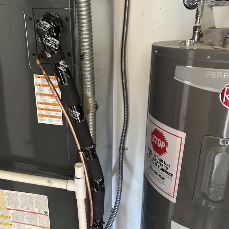 Furnace wiring with new dedicated 30 amp circuit installed