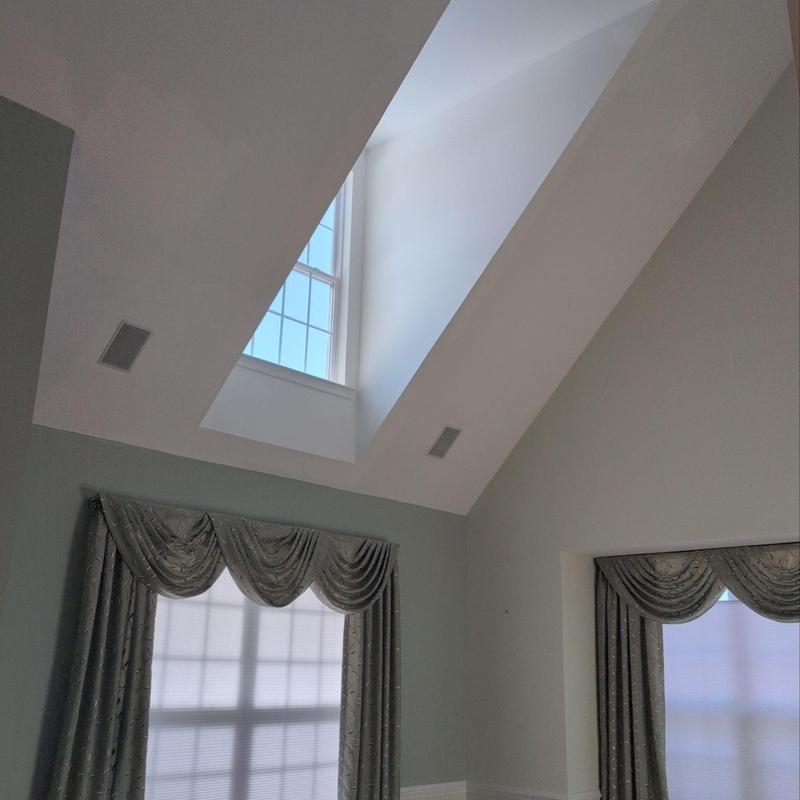Skylight and window interior inspection in living room Skylight and window interior inspection in living room