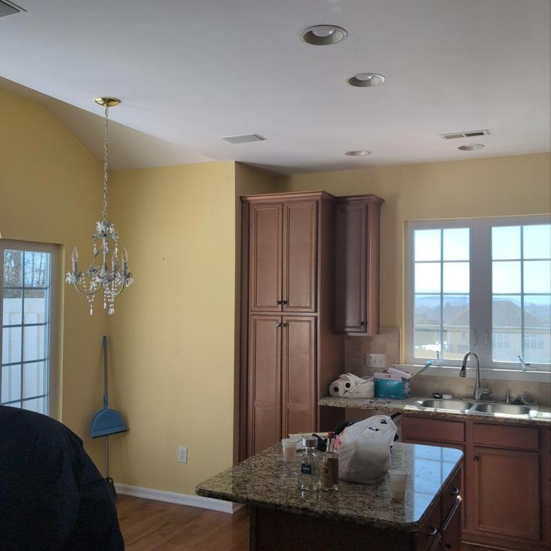 Kitchen cabinets and walls interior paint inspection Kitchen cabinets and walls interior paint inspection