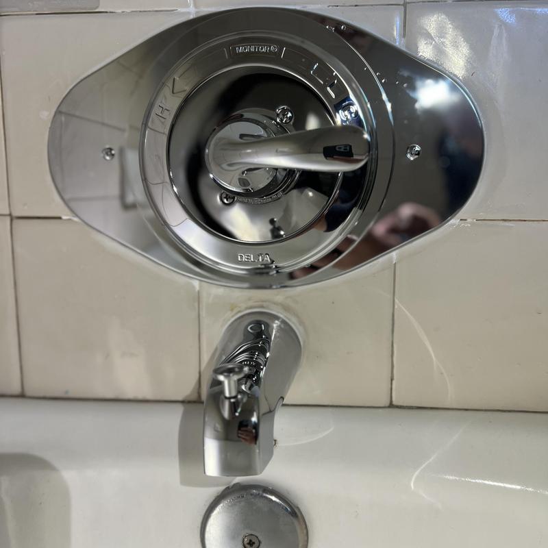 Delta single-handle tub and shower valve installation