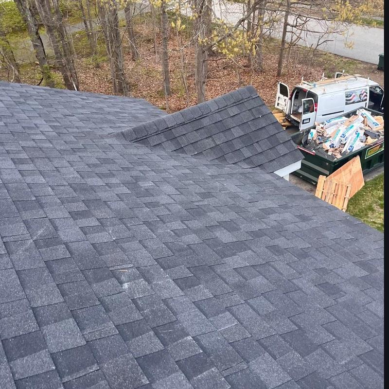 CertainTeed charcoal black roof shingles installation