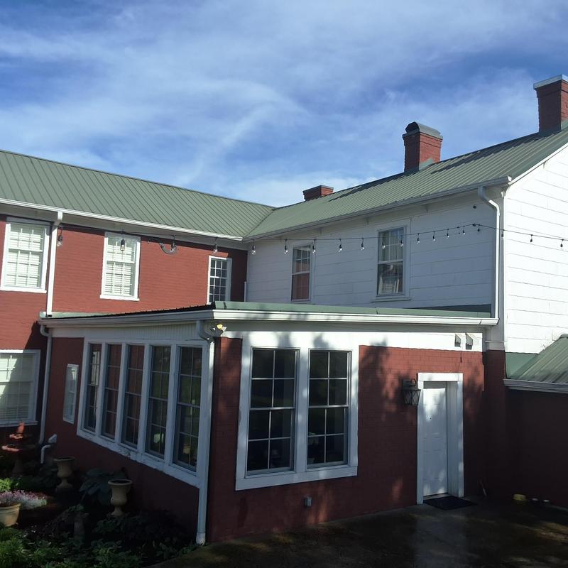 Metal roof on historic farmhouse in Blountville, TN Metal roof on historic farmhouse in Blountville, TN